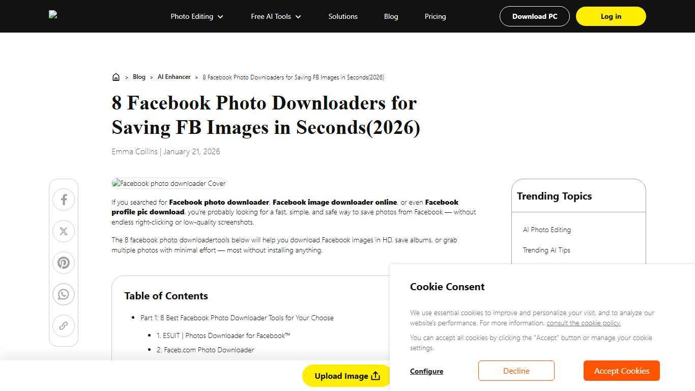 8 Fast, Safe & Free Facebook Photo Downloader Tools (2026)